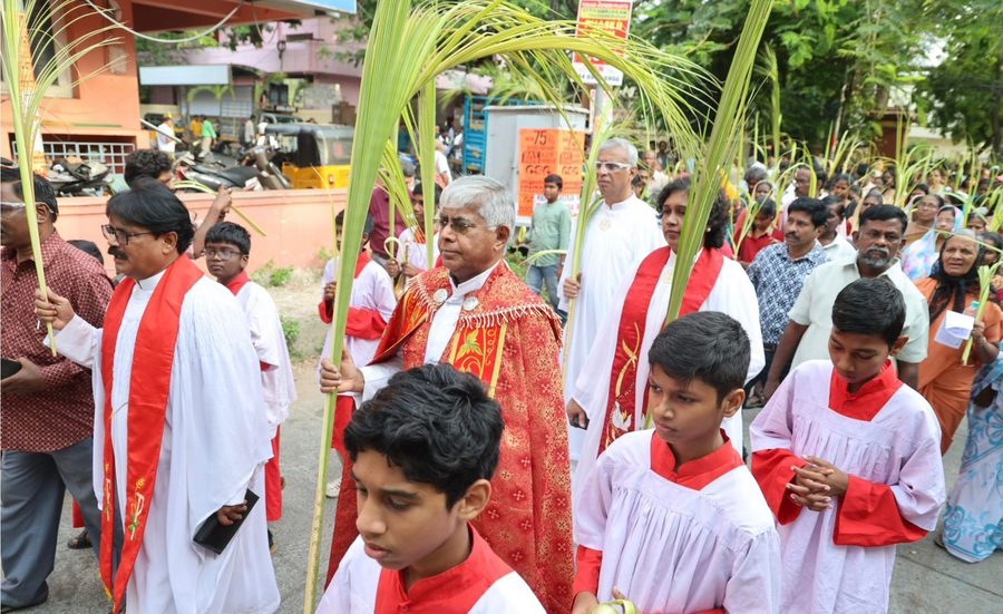Palm Sunday procession