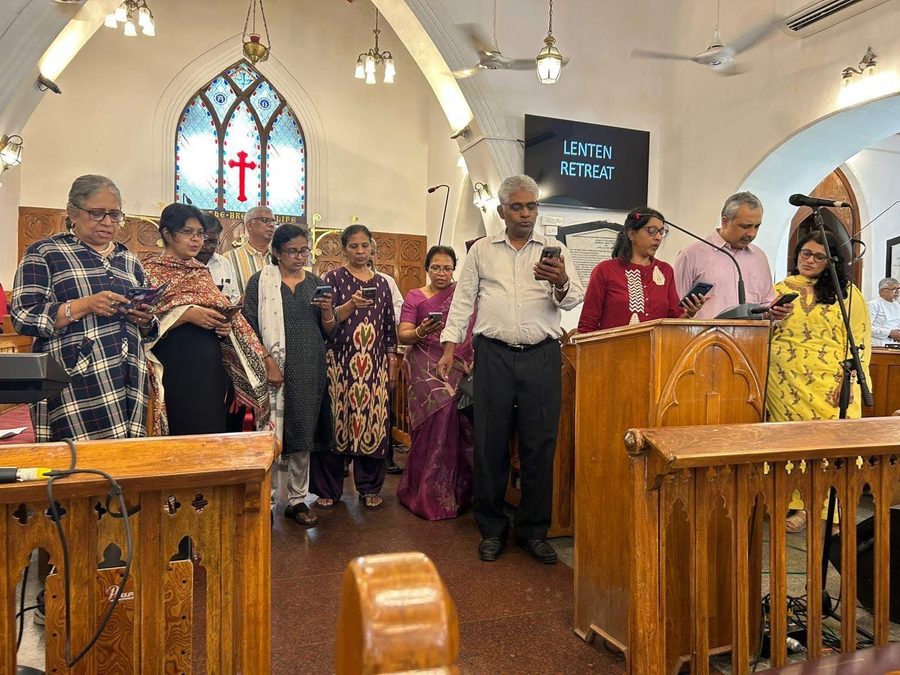 Congregation during Lenten Retreat